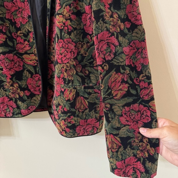 vintage BRYNN CONNELLY floral blazer - size 10 - Picture 5 of 8